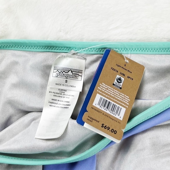 NWT Patagonia Nanogrip Bikini Bottoms Light Violet - Picture 7 of 8